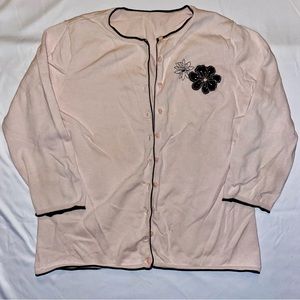 Light Pink Button Up Cardigan